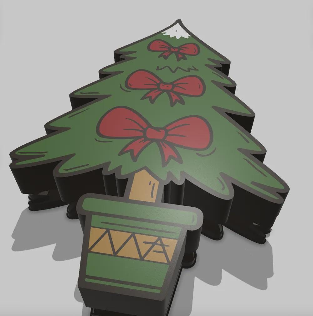 Weihnachten Weihnachtsbaum LED Lampe - Leuchtbox