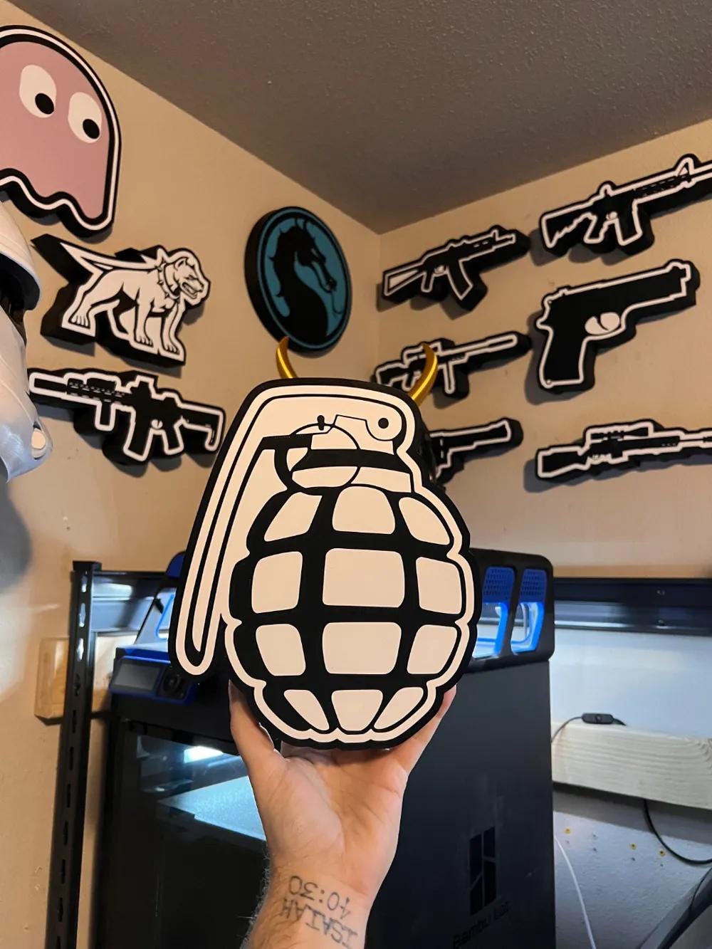 Waffe Air Soft Granate LED Lampe - Leuchtbox