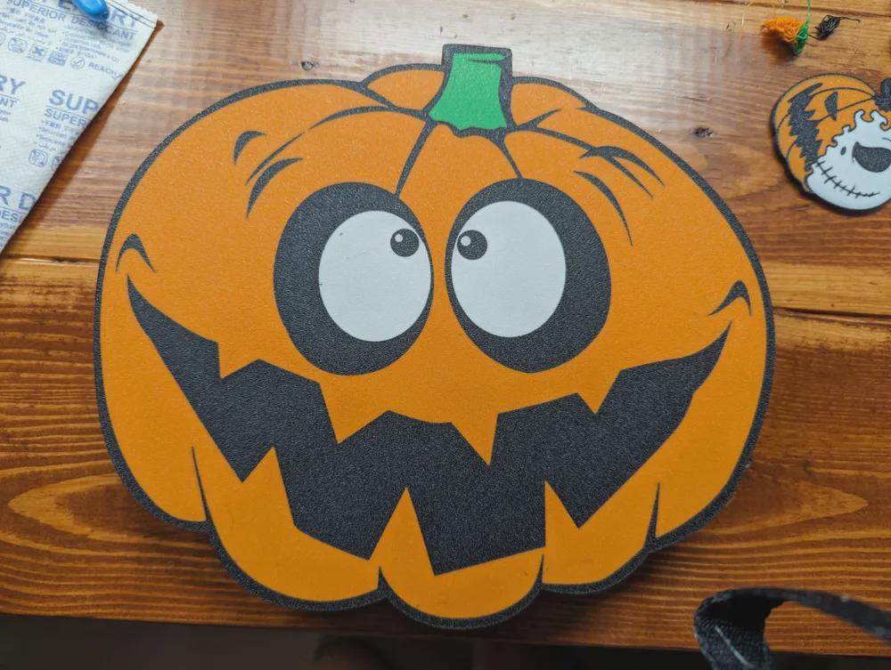 Halloween Dümmlicher Kürbis LED Lampe - Leuchtbox