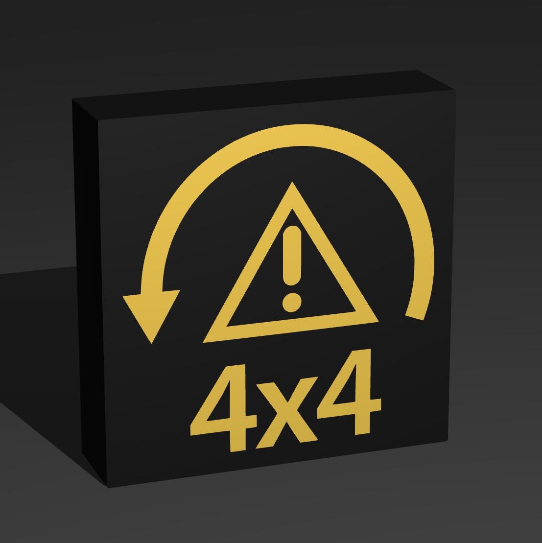 Warnleuchte 4x4 Grip Gelb Auto LED Lampe - Leuchtbox