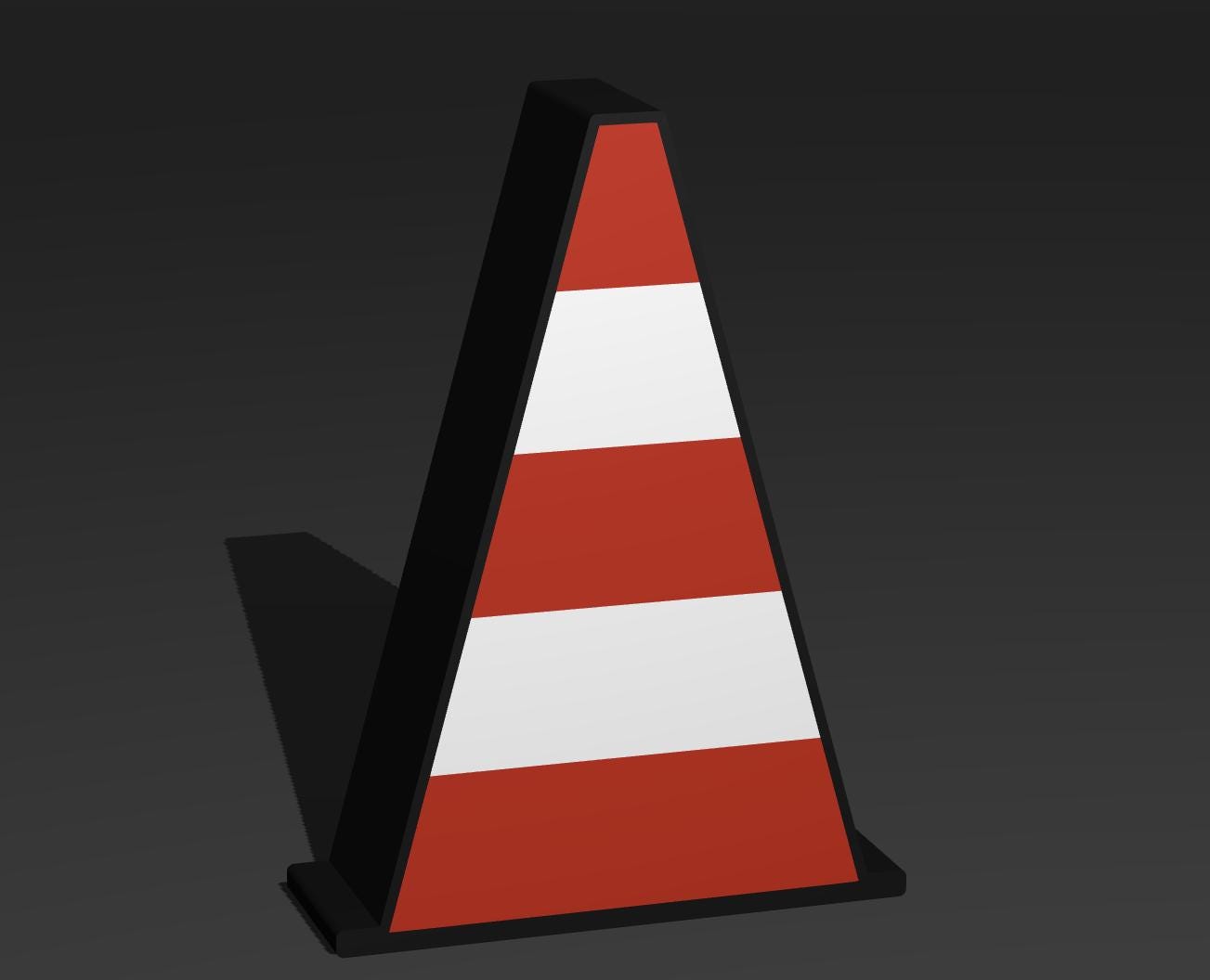 Leitkegel - Verkehrszeichen / Verkehrsschild / Warnzeichen Auto LED Lampe - Leuchtbox