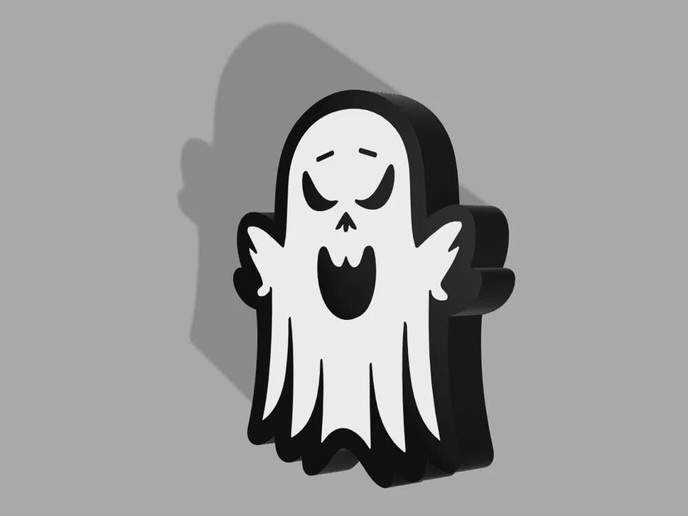 Halloween Geist LED Lampe - Leuchtbox
