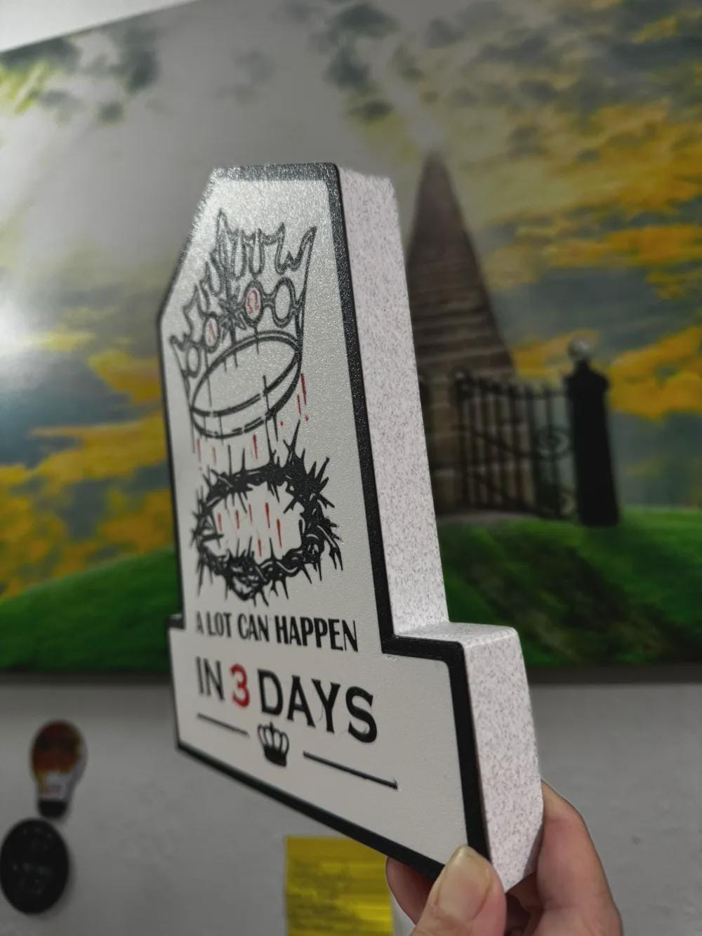 Glaube Jesus A Lot Can Happen in 3 Days LED Lampe - Leuchtbox