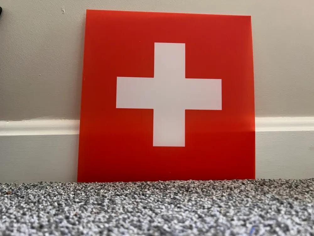 Flagge Schweiz LED Lampe - Leuchtbox