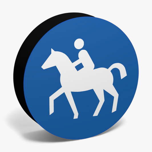 Reitweg Verkehrsschild Lampe