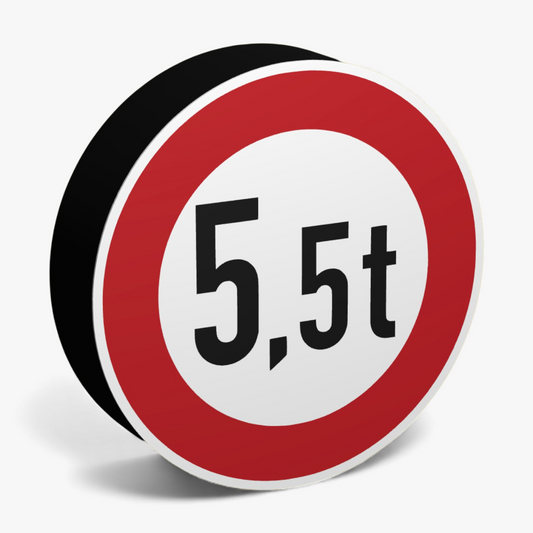 Verbot für 5,5t Verkehrsschild Lampe