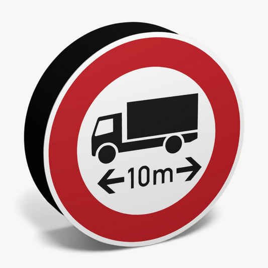 Verbot für 10m Länge Verkehrsschild Lampe