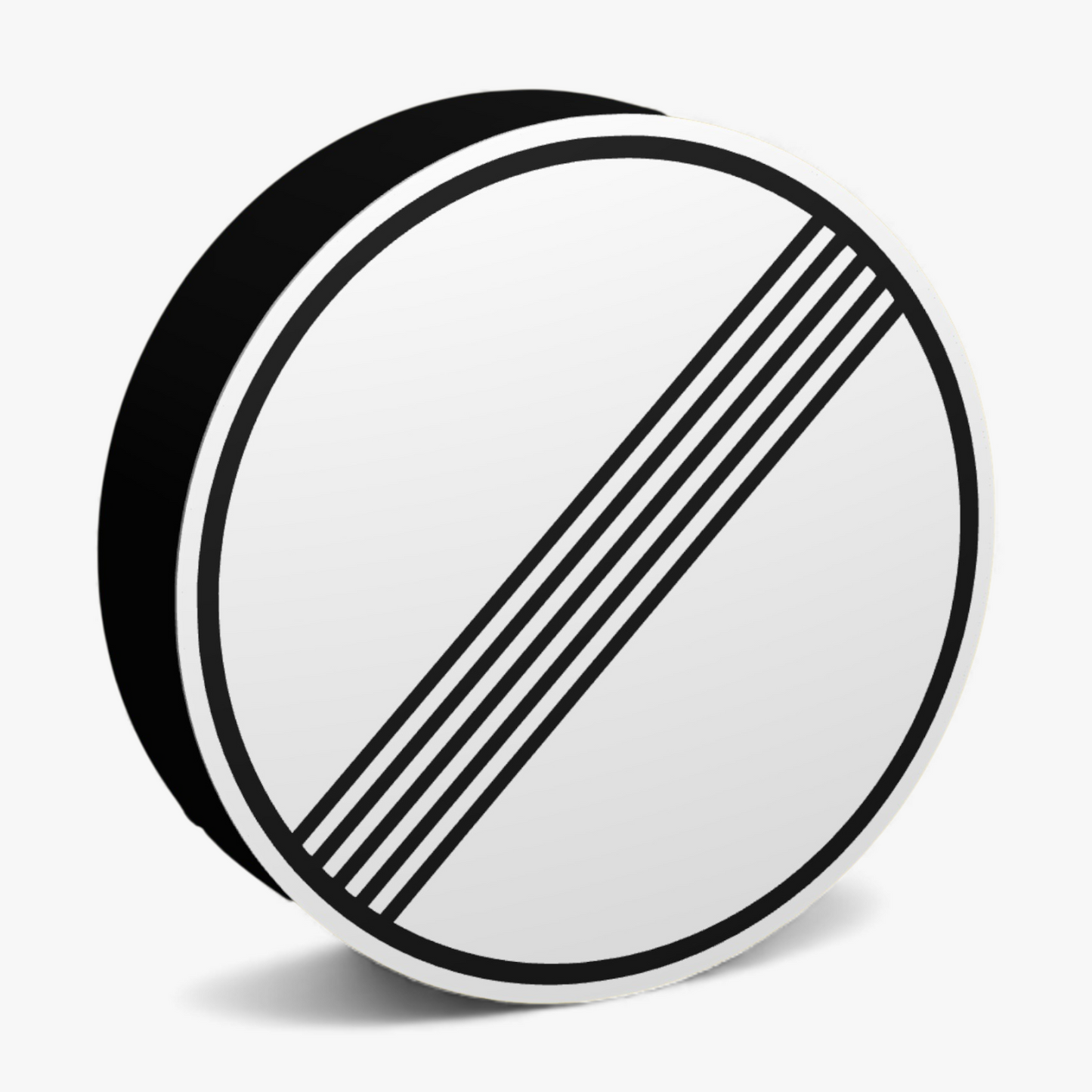 Unbegrenzt Geschwindigkeitsbegrenzung Verkehrsschild Lampe