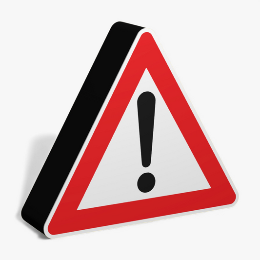 Gefahrstelle Verkehrsschild Lampe