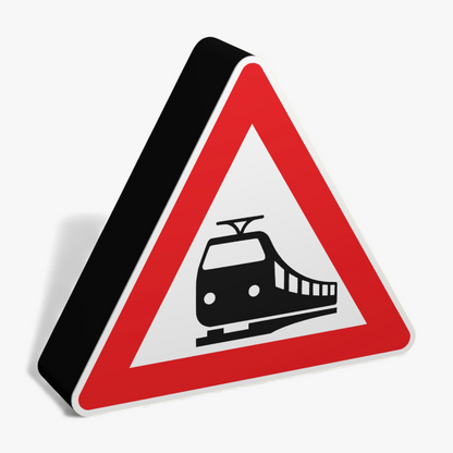 Bahnübergang Verkehrsschild Lampe