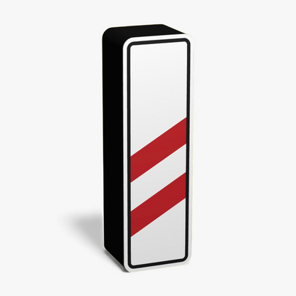 Zweistreifige Bake (160m) Verkehrsschild Lampe