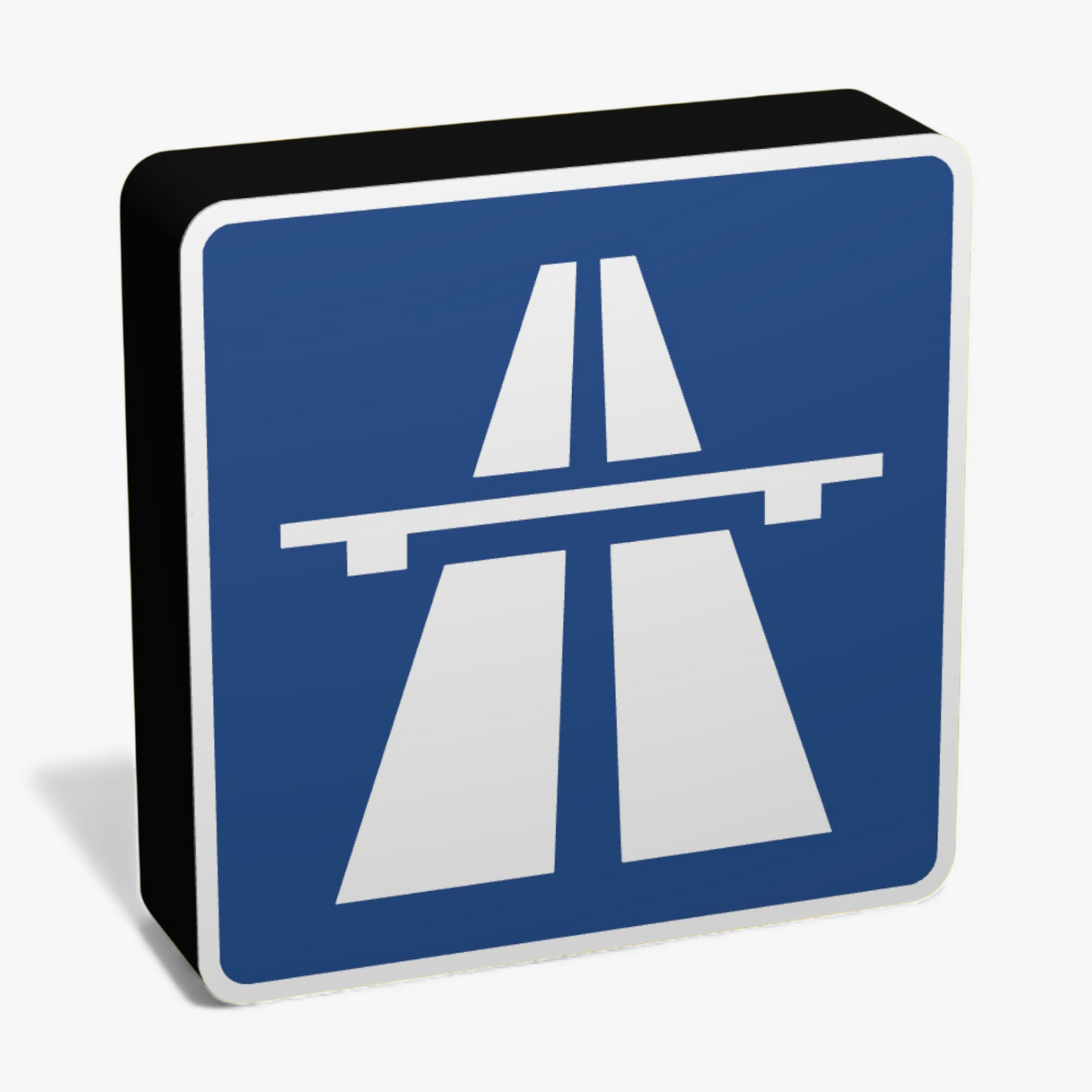 Autobahn Verkehrsschild Lampe