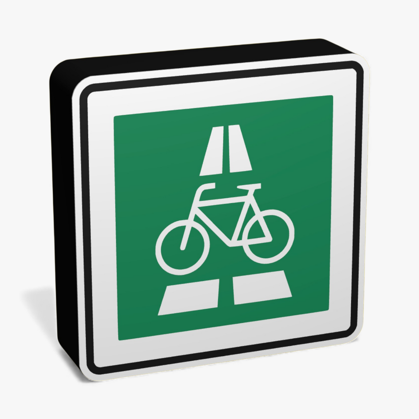 Radschnellweg Verkehrsschild Lampe