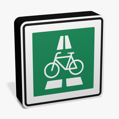 Radschnellweg Verkehrsschild Lampe
