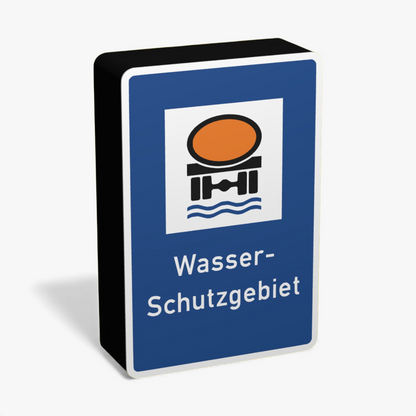 Wasserschutzgebiet Verkehrsschild Lampe