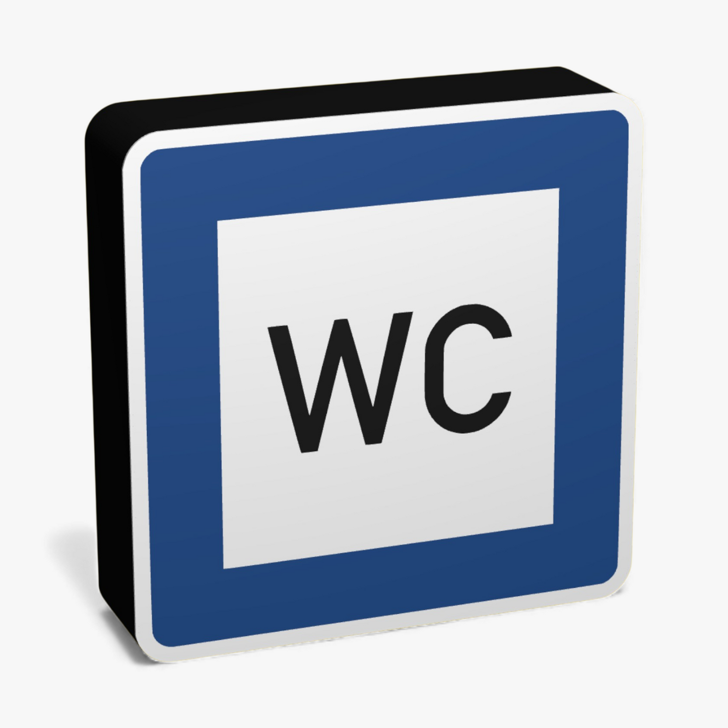 Toilette / WC Verkehrsschild Lampe