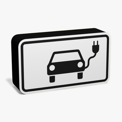 Elektroauto Verkehrsschild Lampe