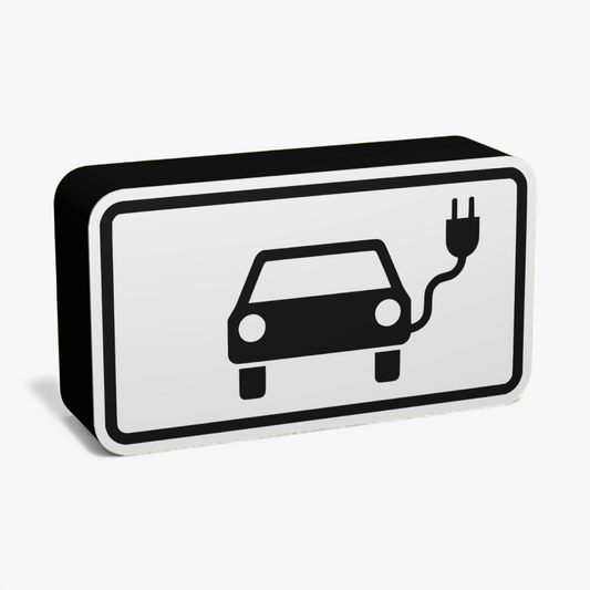 Elektroauto Verkehrsschild Lampe