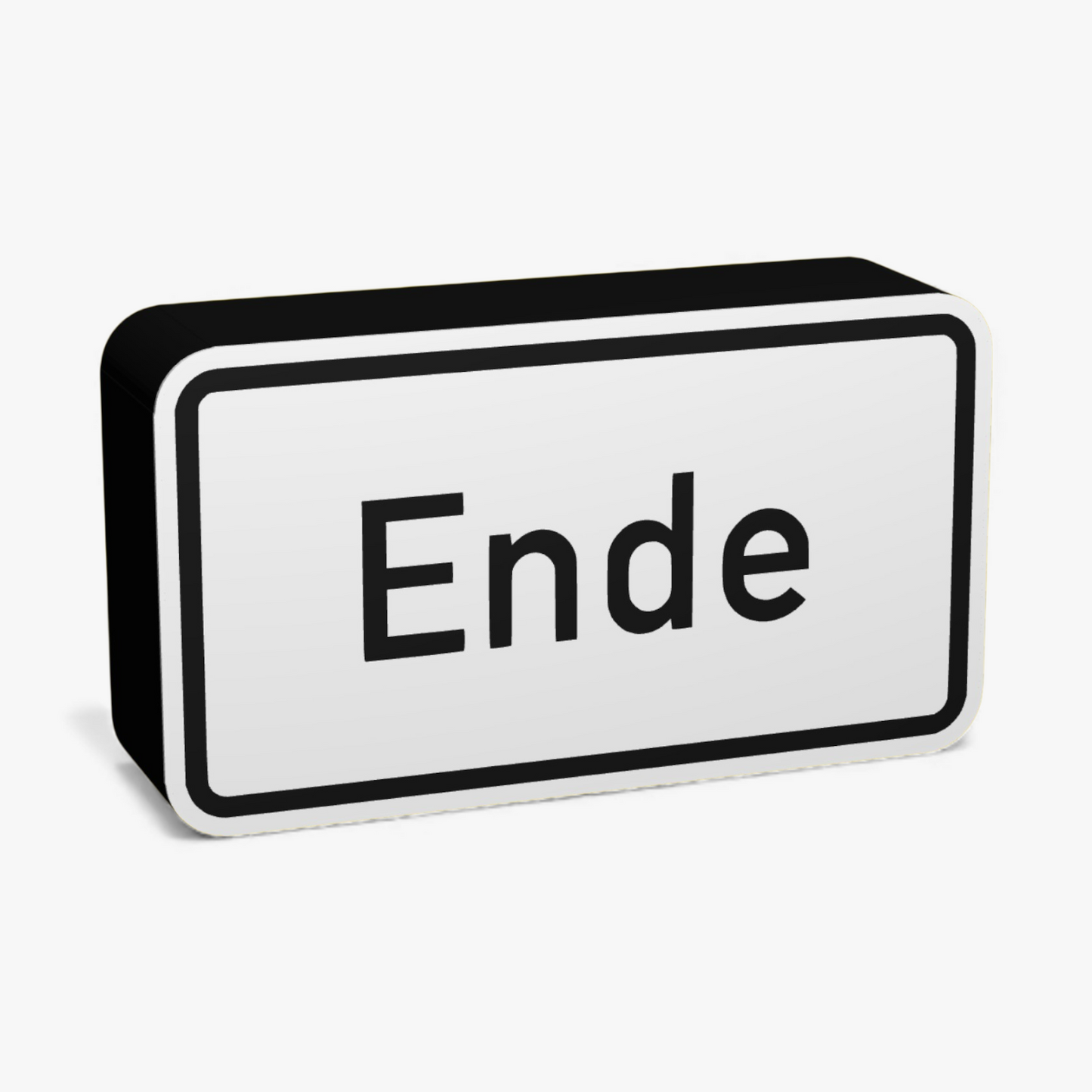 Ende Verkehrsschild Lampe