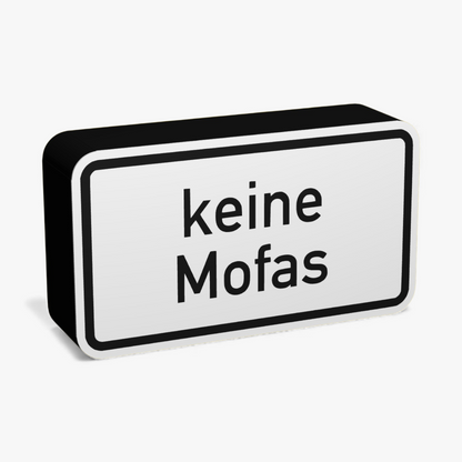 Keine Mofas Verkehrsschild Lampe