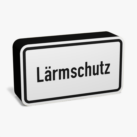 Lärmschutz Verkehrsschild Lampe