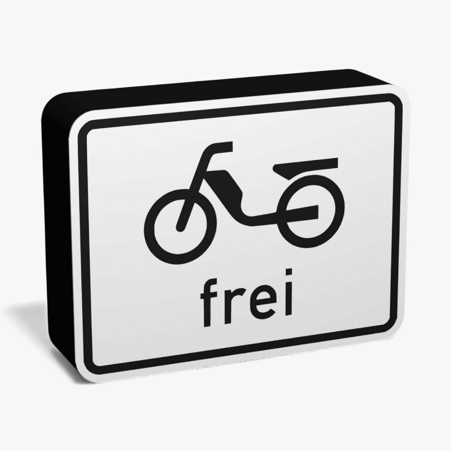 Mofas frei Verkehrsschild Lampe