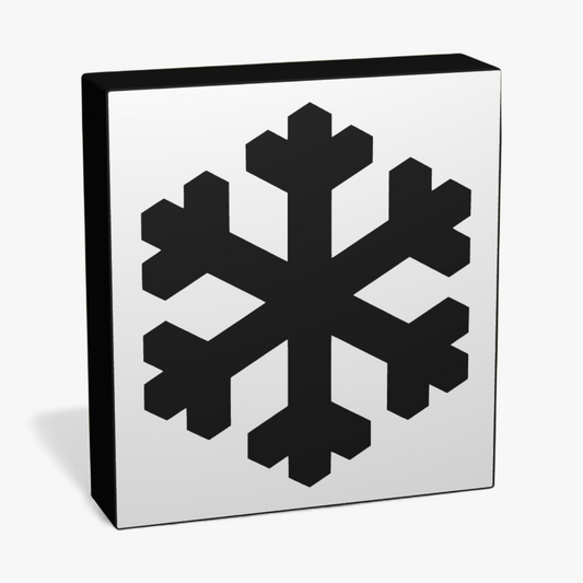 Sinnbild Schnee- oder Eisglätte Verkehrsschild Lampe