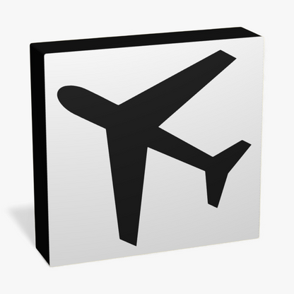 Sinnbild Flugbetrieb Verkehrsschild Lampe