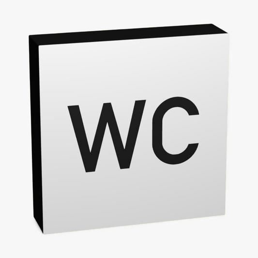 WC Verkehrsschild Lampe