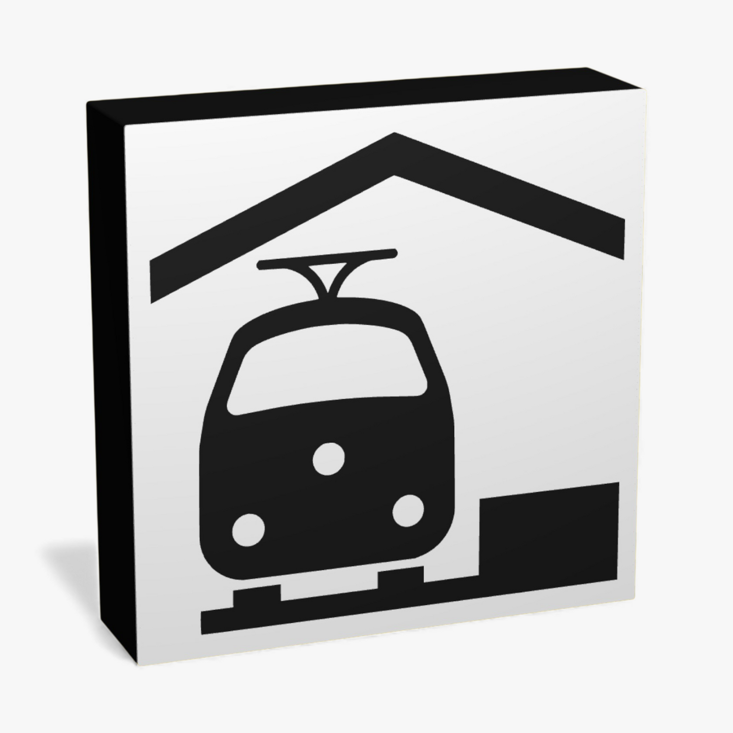 Bahnhof Verkehrsschild Lampe