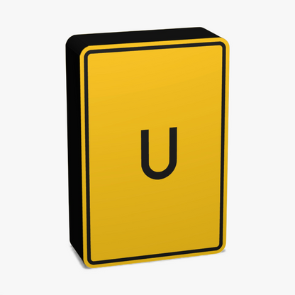 Umleitung Verkehrsschild Lampe