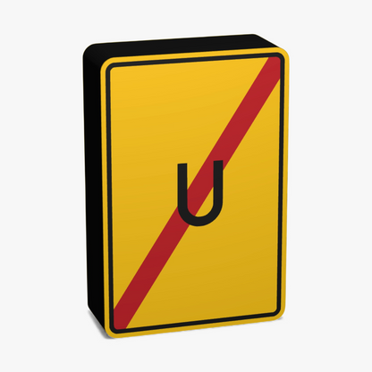 Ende der Umleitung Verkehrsschild Lampe