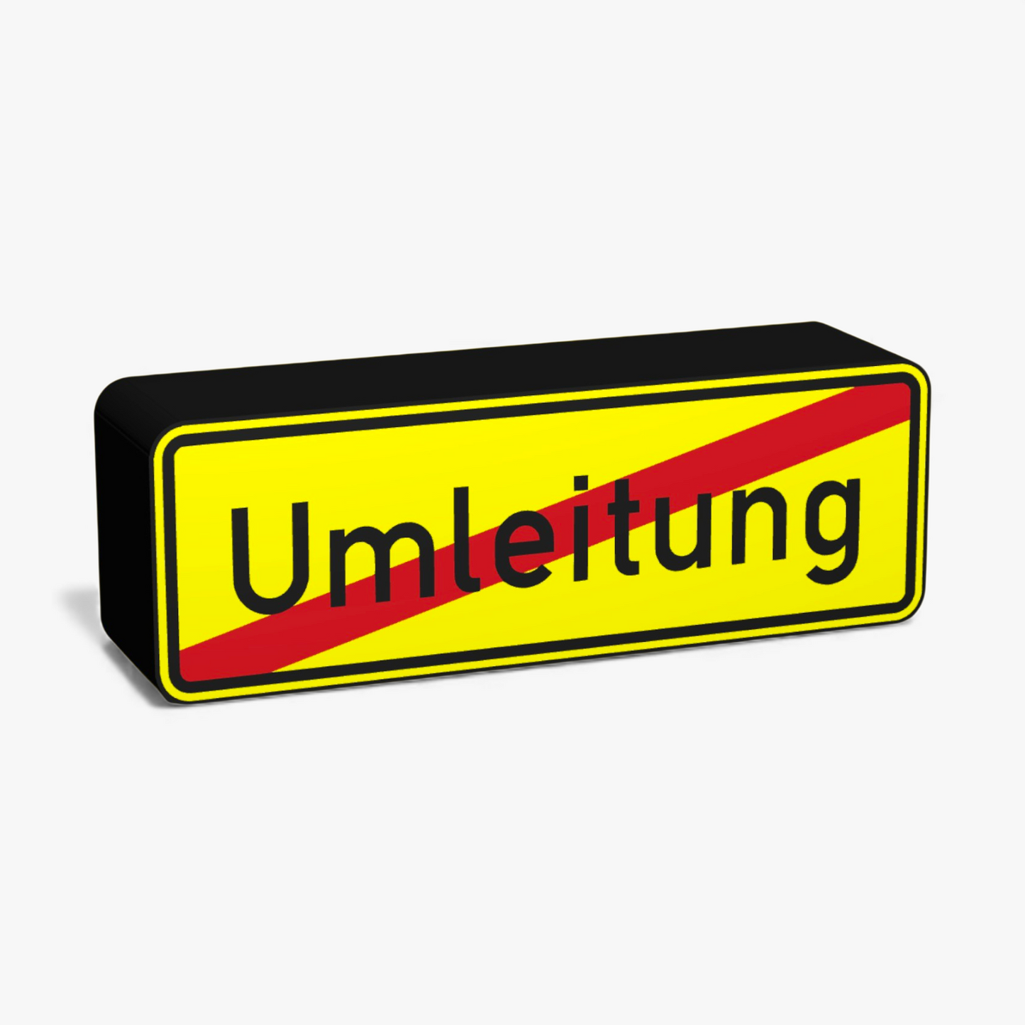 Ende der Umleitung Verkehrsschild Lampe