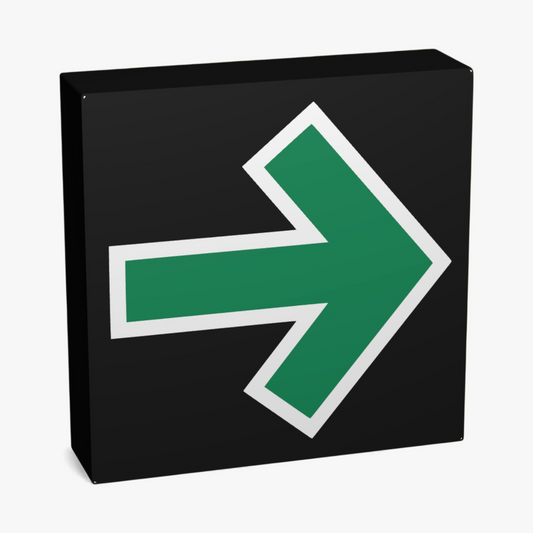 Grünpfeil Verkehrsschild Lampe