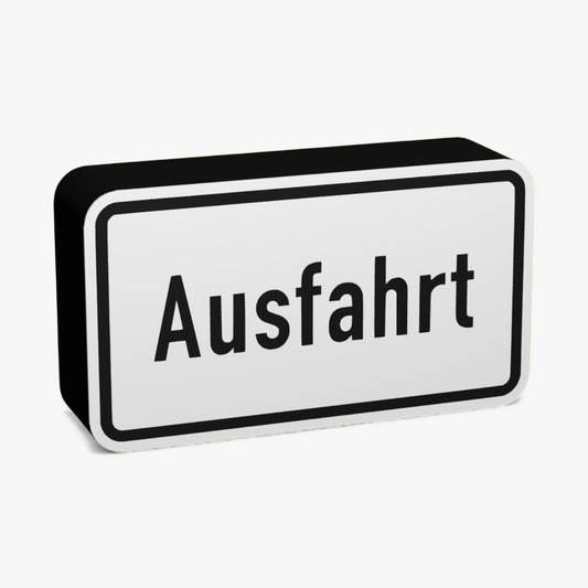 Ausfahrt Verkehrsschild Lampe