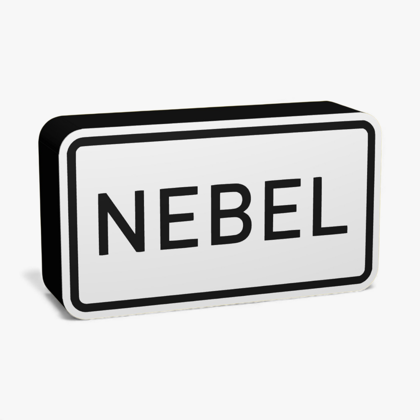 Nebel Verkehrsschild Lampe