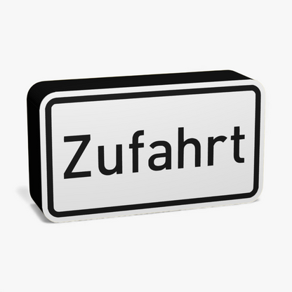Zufahrt Verkehrsschild Lampe