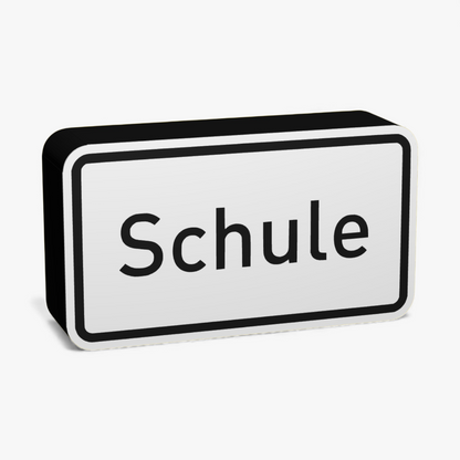 Schule Verkehrsschild Lampe