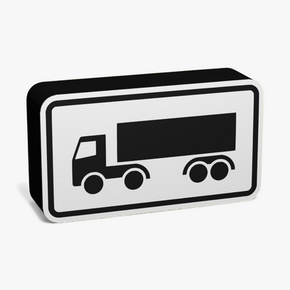 Sattelkraftfahrzeuge Verkehrsschild Lampe