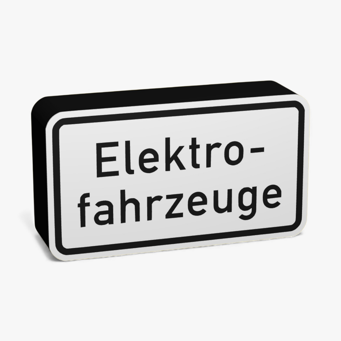 Elektrofahrzeuge Verkehrsschild Lampe