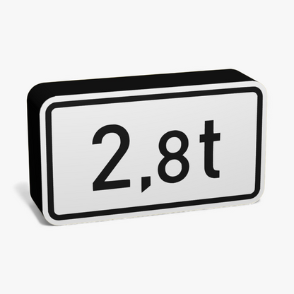 2,8t Verkehrsschild Lampe