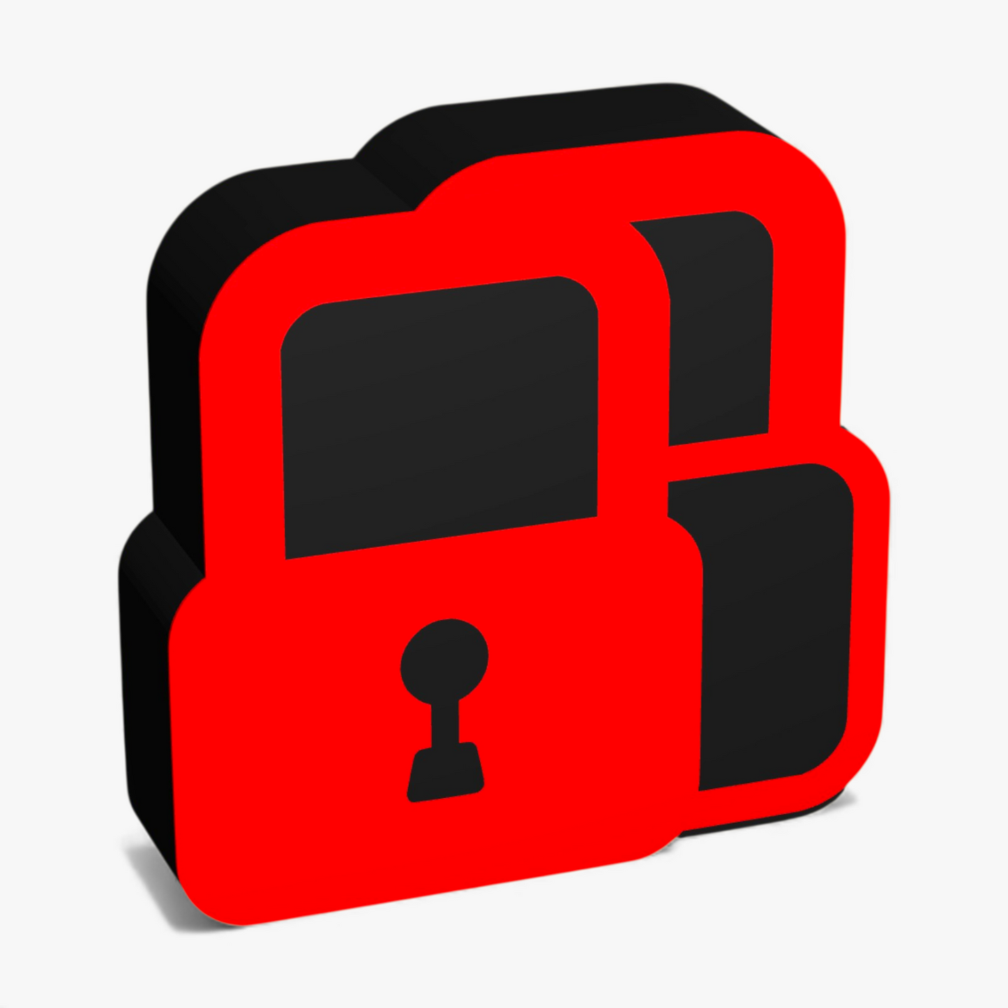 Abgeschlossen Warnleuchte Lampe