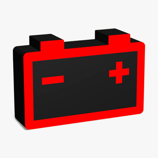 Batterie Rot Warnleuchte Lampe