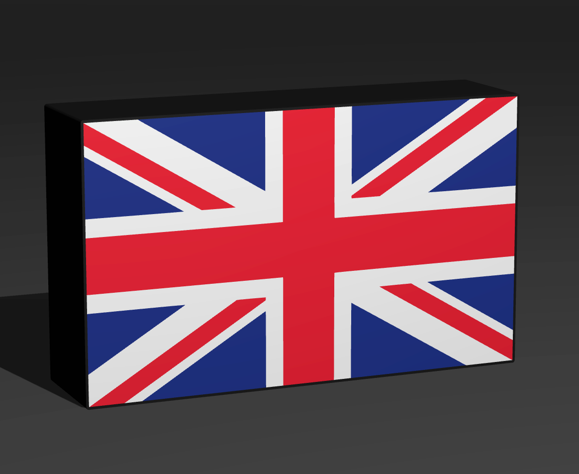 Flagge United Kingdom UK LED Lampe - Leuchtbox
