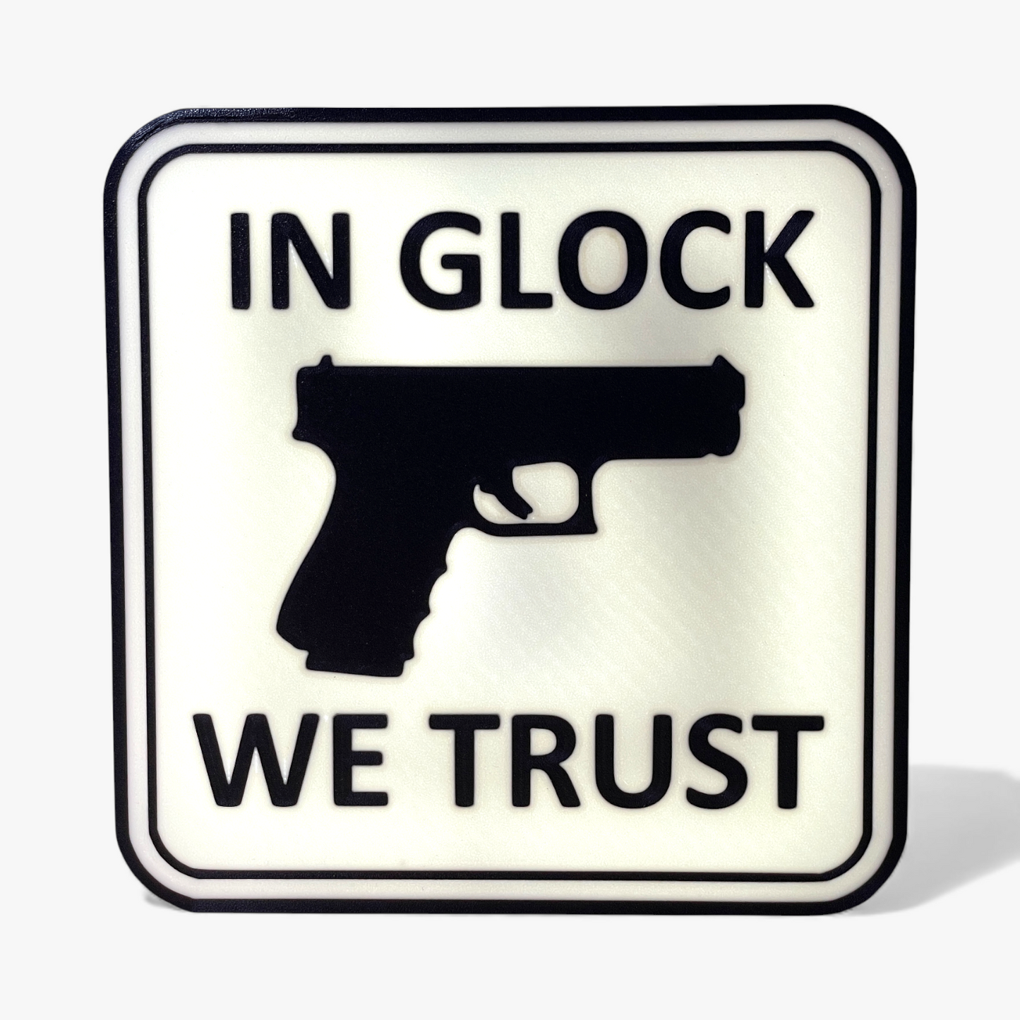 Waffe Air Soft In Glock We Trust Lampe