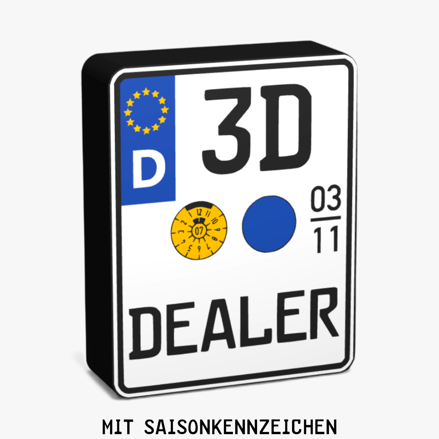 Personalisiertes Motorrad Kennzeichen Lampe