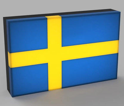 Flagge Schweden LED Lampe - Leuchtbox