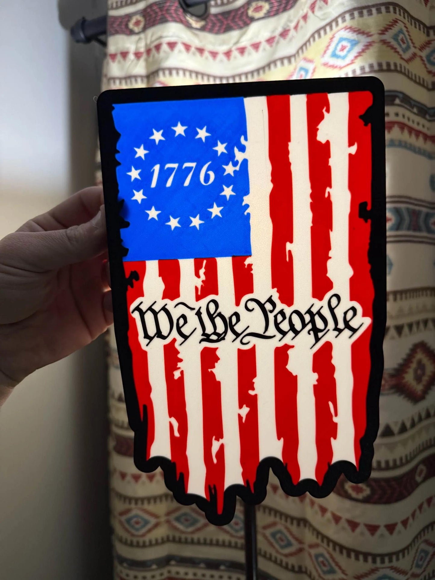 Flagge USA We The People LED Lampe - Leuchtbox