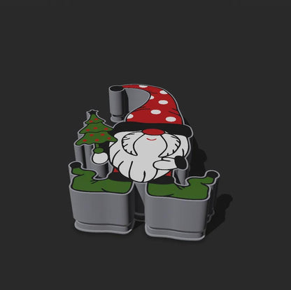 Weihnachten Gnome LED Lampe - Leuchtbox