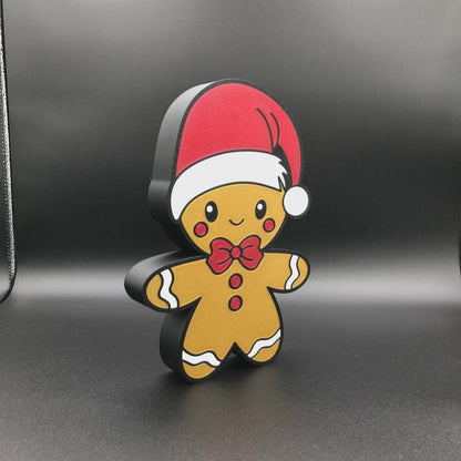 Weihnachten Lebkuchen LED Lampe - Leuchtbox